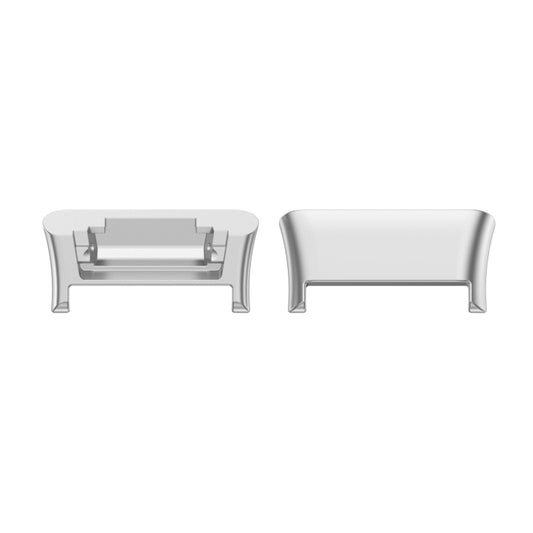 For OPPO Watch Free 1 Pair Metal Watch Band Connector(Silver) - For OPPO by buy2fix | Online Shopping UK | buy2fix