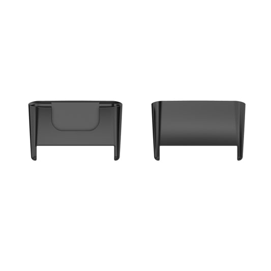 For Xiaomi Mi Band 7 Pro 1 Pair Metal Watch Band Connector(Black) - For Xiaomi by buy2fix | Online Shopping UK | buy2fix