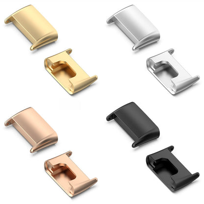 For Xiaomi Mi Band 7 Pro 1 Pair Metal Watch Band Connector(Black) - For Xiaomi by buy2fix | Online Shopping UK | buy2fix