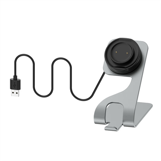For Amazfit GTS4 Mini Rotatable Magnetic Metal Charging Base(Grey) - Charger by buy2fix | Online Shopping UK | buy2fix