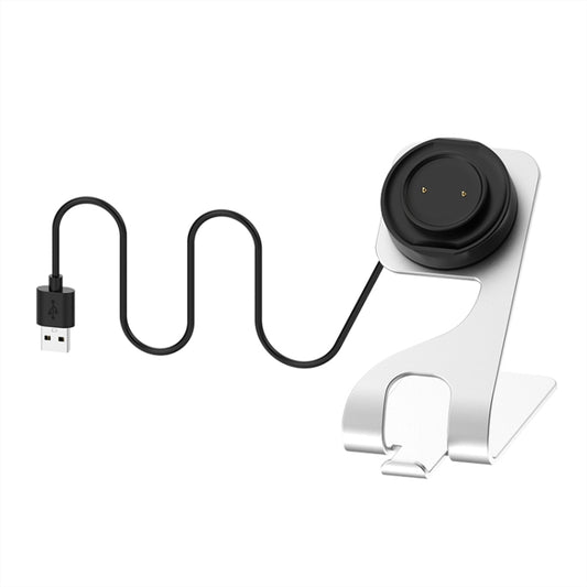 For Amazfit GTS4 Mini Rotatable Magnetic Metal Charging Base(Silver) - Charger by buy2fix | Online Shopping UK | buy2fix