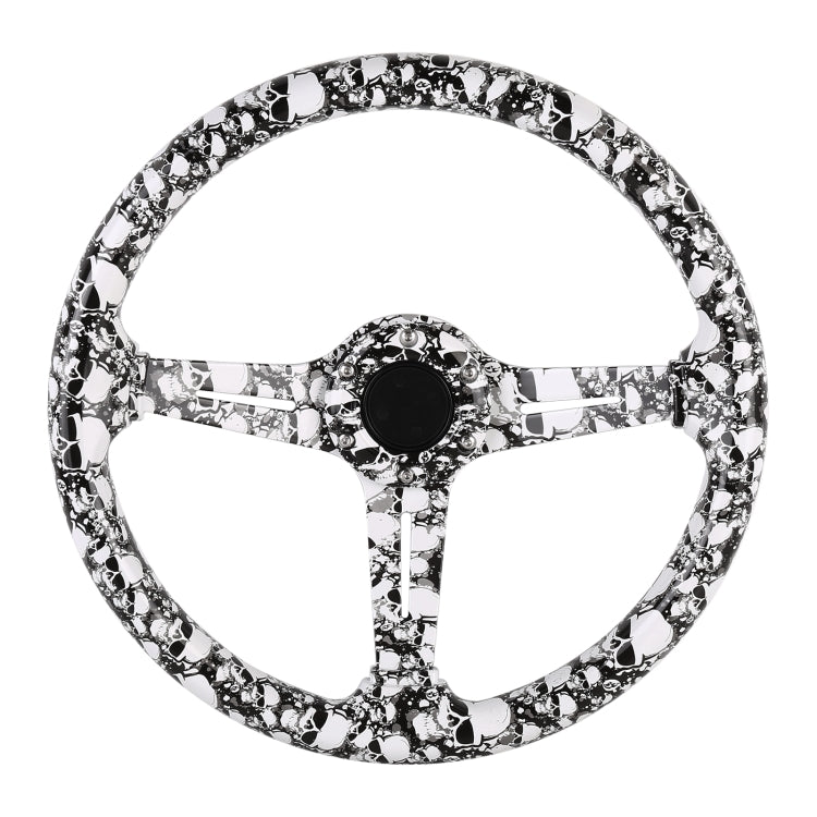 35cm Car Racing Graffiti ABS Steering Wheel(Style 4) - Steering Wheel Accessories by buy2fix | Online Shopping UK | buy2fix