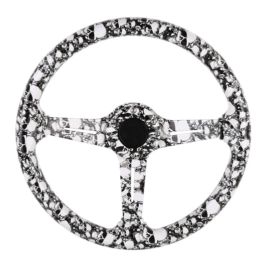 35cm Car Racing Graffiti ABS Steering Wheel(Style 4) - Steering Wheel Accessories by buy2fix | Online Shopping UK | buy2fix