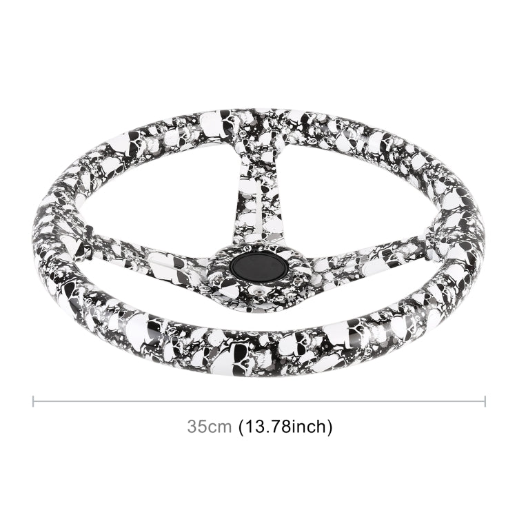 35cm Car Racing Graffiti ABS Steering Wheel(Style 4) - Steering Wheel Accessories by buy2fix | Online Shopping UK | buy2fix