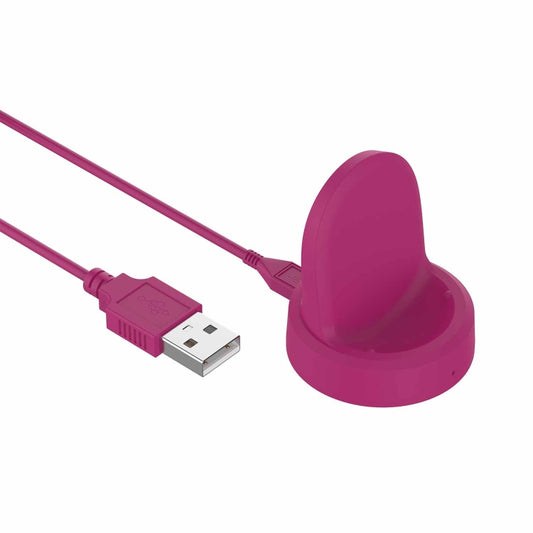 For Samsung Galaxy Watch5 / Watch5 Pro USB Vertical Magnetic Charger Holder(Rose Red) - Charger by buy2fix | Online Shopping UK | buy2fix