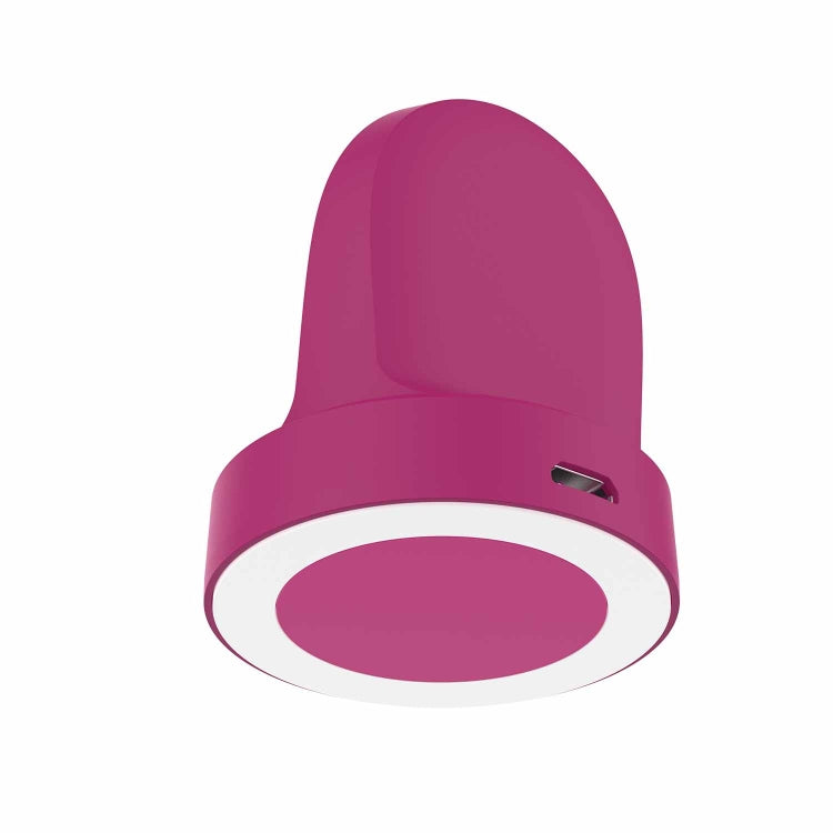 For Samsung Galaxy Watch5 / Watch5 Pro USB Vertical Magnetic Charger Holder(Rose Red) - Charger by buy2fix | Online Shopping UK | buy2fix