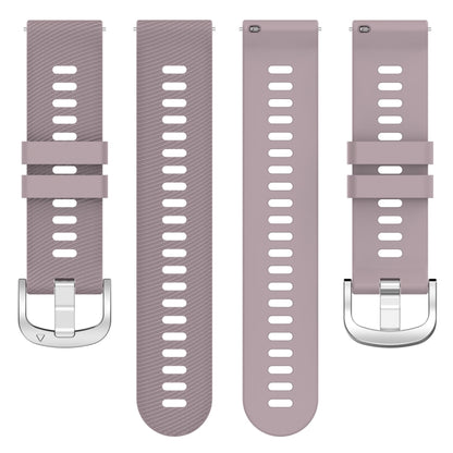 For Garmin Venu 2Plus 20mm Cross Textured Silicone Watch Band(Purple) - Watch Bands by buy2fix | Online Shopping UK | buy2fix