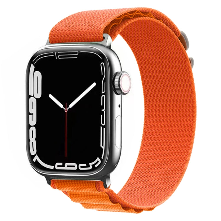 Nylon Watch Band For Apple Watch Series 8&7 45mm / SE 2&6&SE&5&4 44mm / 3&2&1 42mm(Orange) by buy2fix