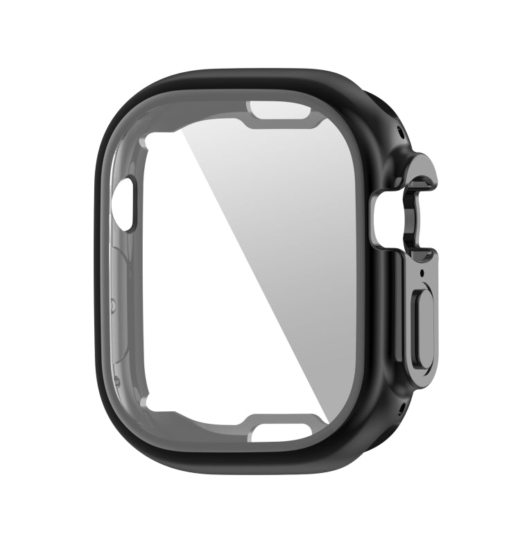 PET Film TPU Watch Case For Apple Watch Ultra 49mm / Ultra 2 49mm(Black) - Watch Cases by buy2fix | Online Shopping UK | buy2fix