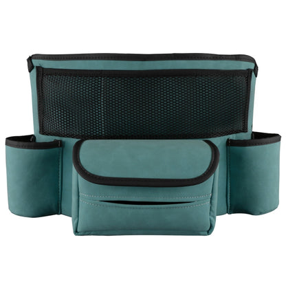Car Center Console Hanging Bag Sheepskin Leather Storage Bag(Blue) - Seat Accessories by buy2fix | Online Shopping UK | buy2fix
