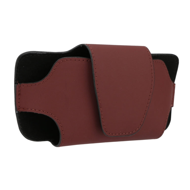 Car Glasses Storage Bag PU Leather Glasses Box(Red) - Sunglasses & Glasses Clips by buy2fix | Online Shopping UK | buy2fix