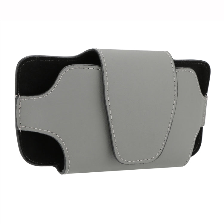 Car Glasses Storage Bag PU Leather Glasses Box(Grey) - Sunglasses & Glasses Clips by buy2fix | Online Shopping UK | buy2fix