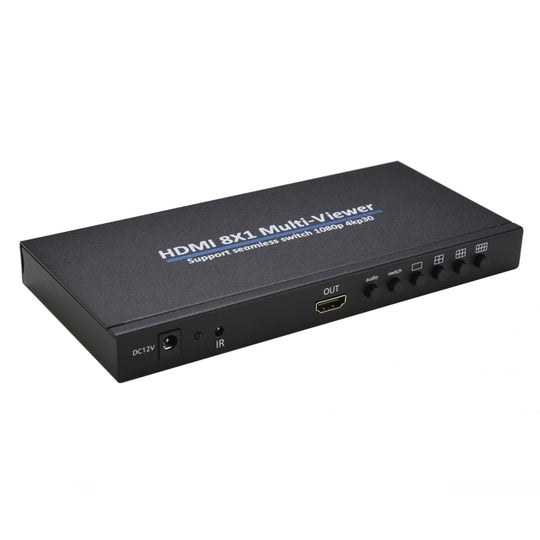 NK-818 HDMI 8x1 multi-viewer prend en charge le commutateur sans couture 1080P, prise américaine