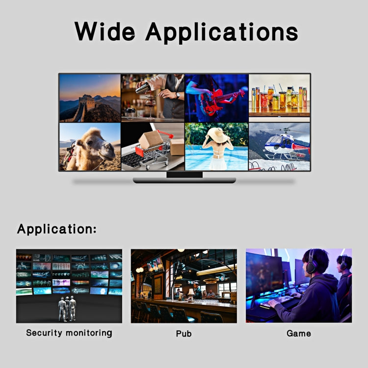 NK-818 HDMI 8x1 Multi-Viewer Supports Seamless Switch 1080P, US Plug by buy2fix