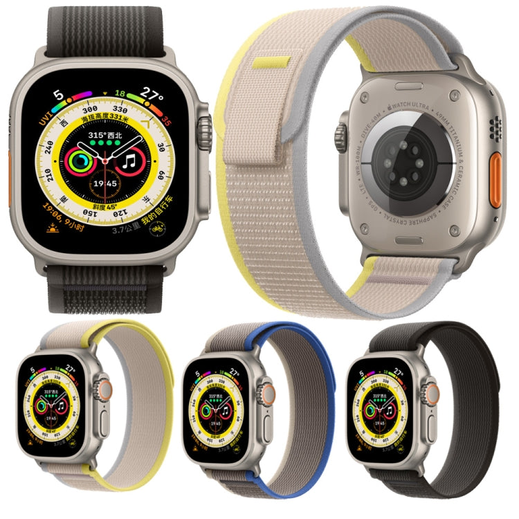 Nylon Watch Band For Apple Watch 42mm / 41mm / 40mm / 38mm(Beige) by buy2fix