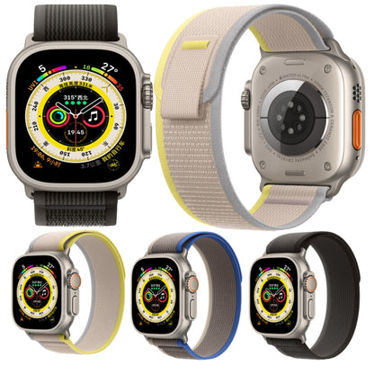 Nylon Watch Band For Apple Watch 42mm / 41mm / 40mm / 38mm(Beige) by buy2fix