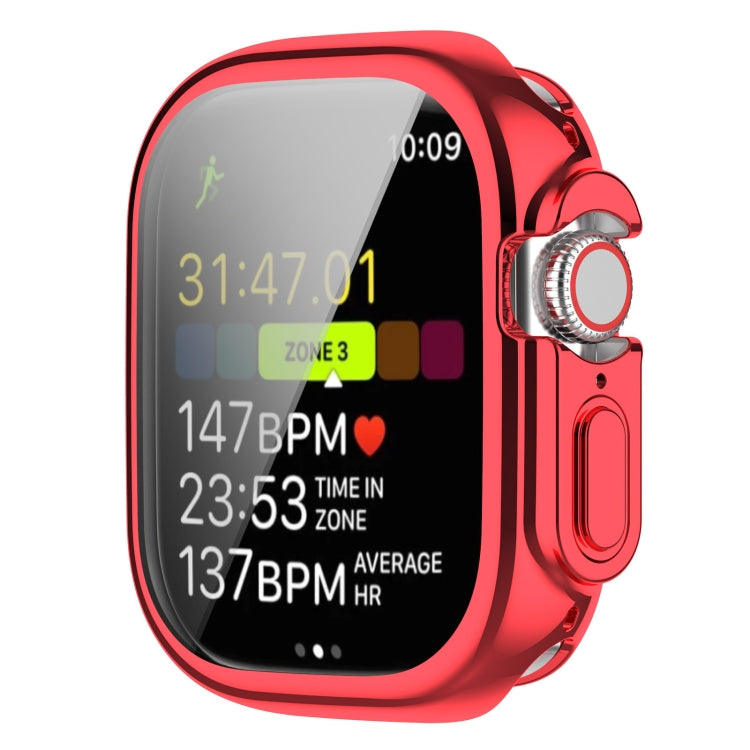 TPU All-inclusive Electroplating Protective Case For Apple Watch Ultra 1 / 2 / 3 49mm(Red) by buy2fix