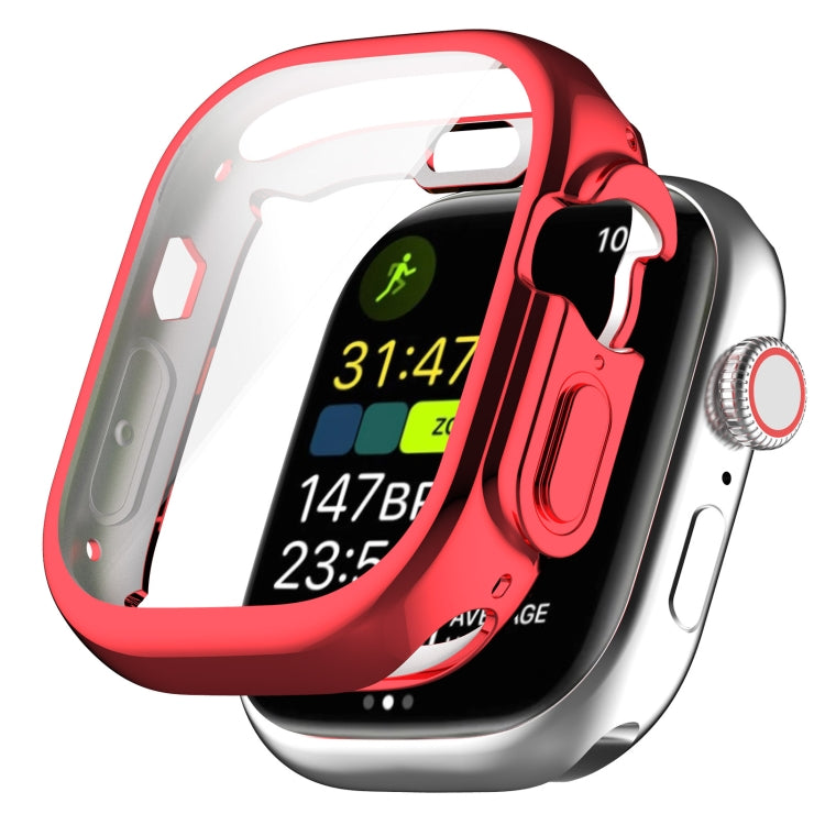 TPU All-inclusive Electroplating Protective Case For Apple Watch Ultra 1 / 2 / 3 49mm(Red) by buy2fix