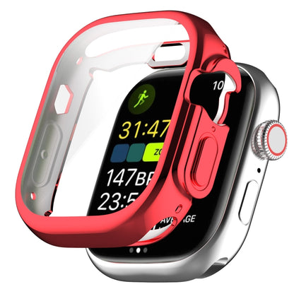 TPU All-inclusive Electroplating Protective Case For Apple Watch Ultra 1 / 2 / 3 49mm(Red) by buy2fix