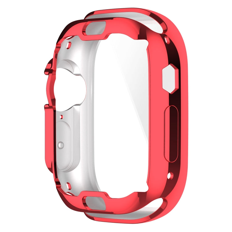 TPU All-inclusive Electroplating Protective Case For Apple Watch Ultra 1 / 2 / 3 49mm(Red) by buy2fix