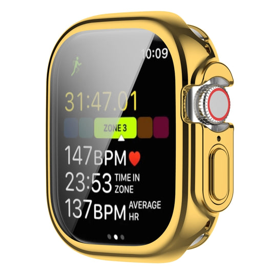 TPU All-inclusive Electroplating Protective Case For Apple Watch Ultra 1 / 2 / 3 49mm(Gold) by buy2fix