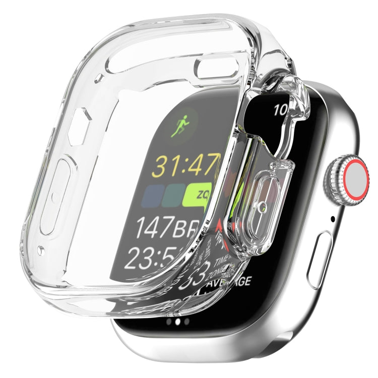 TPU All-inclusive Transparent Protective Case For Apple Watch Ultra 49mm / Apple Watch Ultra 2 49mm - Watch Cases by buy2fix | Online Shopping UK | buy2fix