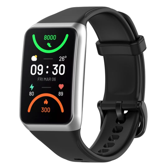 For OPPO Band 2 Solid Color Soft Silicone Watch Band(Black)