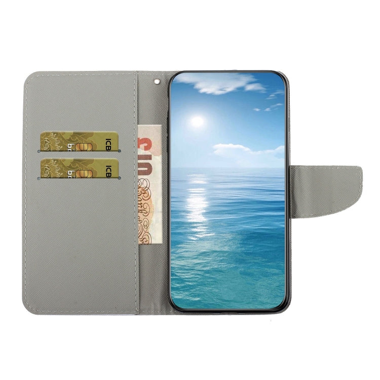 For vivo Y20 / Y12s Colored Drawing Leather Phone Case(Blue Butterfly) - vivo Cases by buy2fix | Online Shopping UK | buy2fix