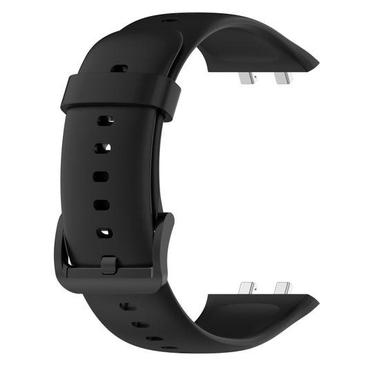 For OPPO Watch 3 Pro Solid Color Soft Silicone Watch Band(Black) -  by buy2fix | Online Shopping UK | buy2fix