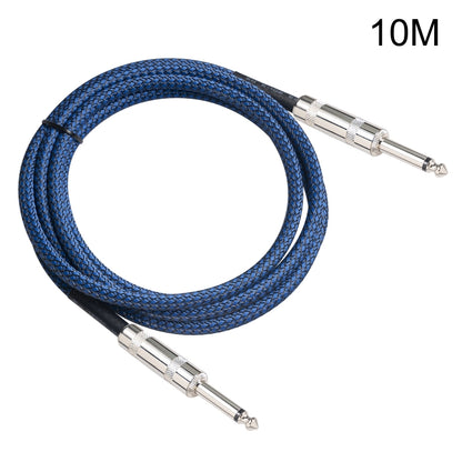 TC048BL 6.35mm Plug Male to Male Electric Guitar Mono Audio Cable, Length:10m - Microphone Audio Cable & Connector by buy2fix | Online Shopping UK | buy2fix