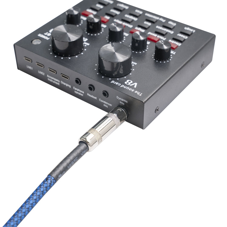 TC048BL 6.35mm Plug Male to Male Electric Guitar Mono Audio Cable, Length:10m - Microphone Audio Cable & Connector by buy2fix | Online Shopping UK | buy2fix