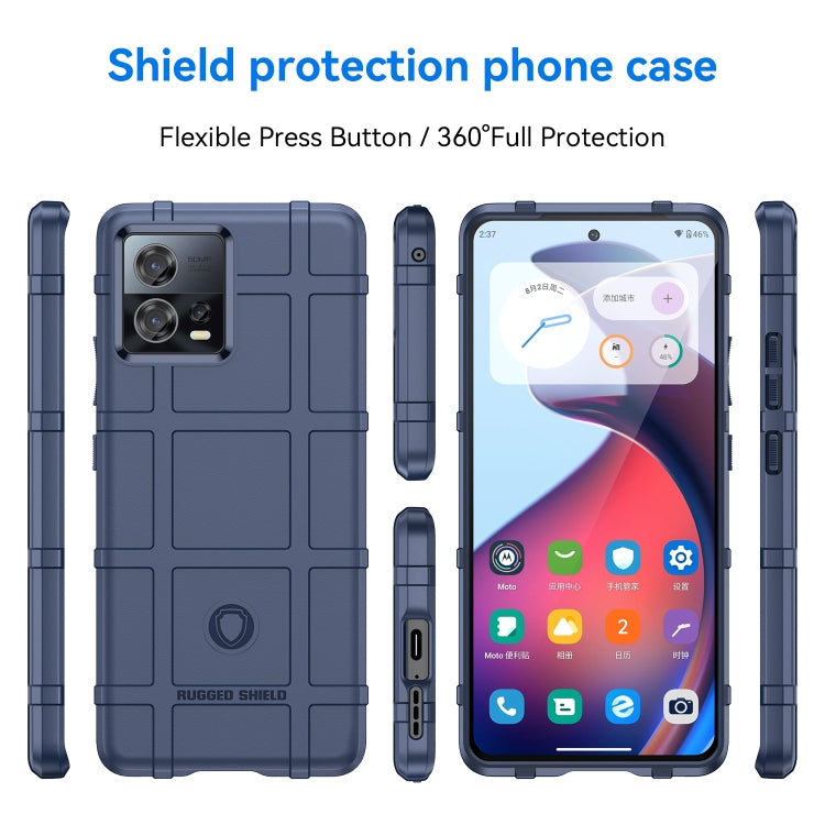 For Motorola Edge 30 Fusion Full Coverage Shockproof TPU Case(Blue) by buy2fix