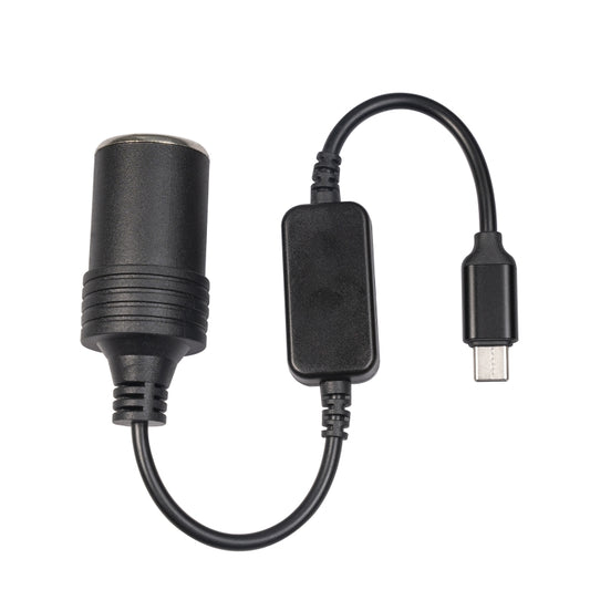 3710-03 30cm Type-C 5V to 12V Car Cigarette Lighter Socket Boost Power Adapter Cable - Cigar Socket by buy2fix | Online Shopping UK | buy2fix