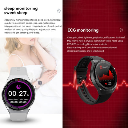 GW69 Plus Smart Watch, Support BT Call / Heart Rate / Blood Pressure / Blood Oxygen(Black + Silicone Strap Black) by buy2fix