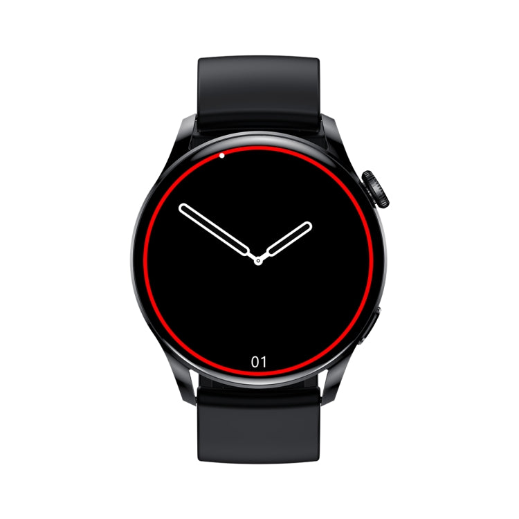 GW69 Smart Watch, Support BT Call / Heart Rate / Blood Pressure / Blood Oxygen(Black + Silicone Strap Black) by buy2fix