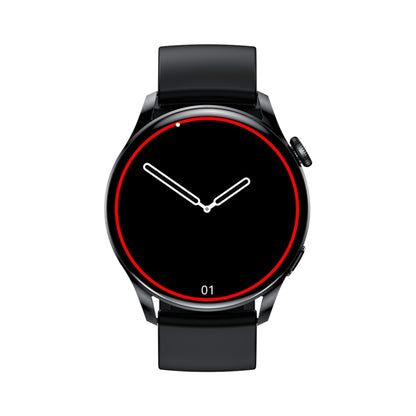 GW69 Smart Watch, Support BT Call / Heart Rate / Blood Pressure / Blood Oxygen(Black + Silicone Strap Black) by buy2fix