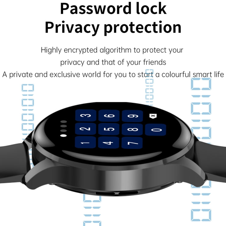 GW69 Smart Watch, Support BT Call / Heart Rate / Blood Pressure / Blood Oxygen(Black + Leather Strap Black) by buy2fix