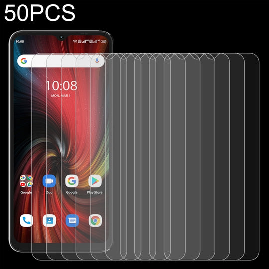50 PCS 0.26mm 9H 2.5D Tempered Glass Film For UMIDIGI A13 Pro 5G
