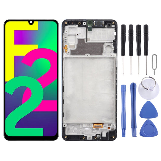 Original Super AMOLED LCD Screen For Samsung Galaxy Galaxy F22 Digitizer Full Assembly with Frame - LCD Screen by buy2fix | Online Shopping UK | buy2fix