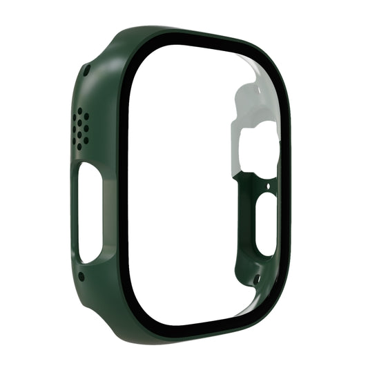 Tempered Glass Film PC Watch Case For Apple Watch Ultra 49mm / Apple Watch Ultra 2 49mm(Official Green) - Watch Cases by buy2fix | Online Shopping UK | buy2fix