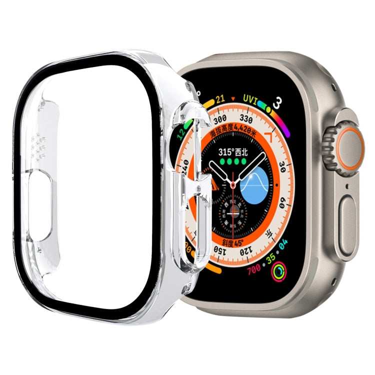 Tempered Glass Film PC Watch Case For Apple Watch Ultra 49mm / Apple Watch Ultra 2 49mm(Transparent) - Watch Cases by buy2fix | Online Shopping UK | buy2fix