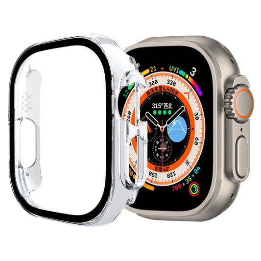 Tempered Glass Film PC Watch Case For Apple Watch Ultra 49mm / Apple Watch Ultra 2 49mm(Transparent) - Watch Cases by buy2fix | Online Shopping UK | buy2fix