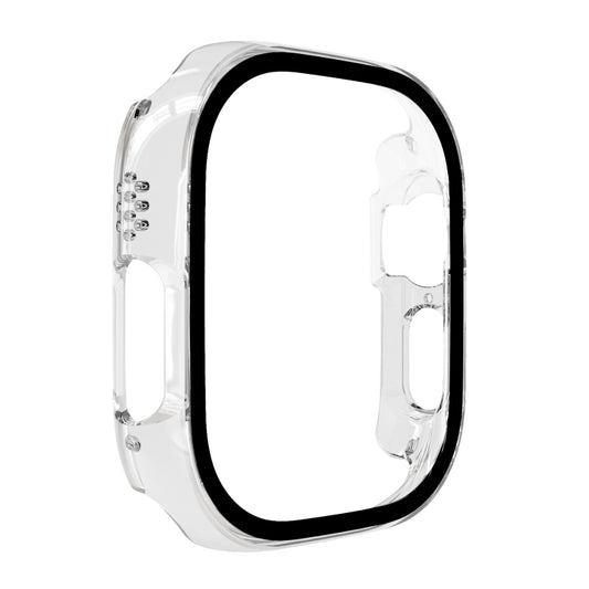 Tempered Glass Film PC Watch Case For Apple Watch Ultra 49mm / Apple Watch Ultra 2 49mm(Transparent) - Watch Cases by buy2fix | Online Shopping UK | buy2fix