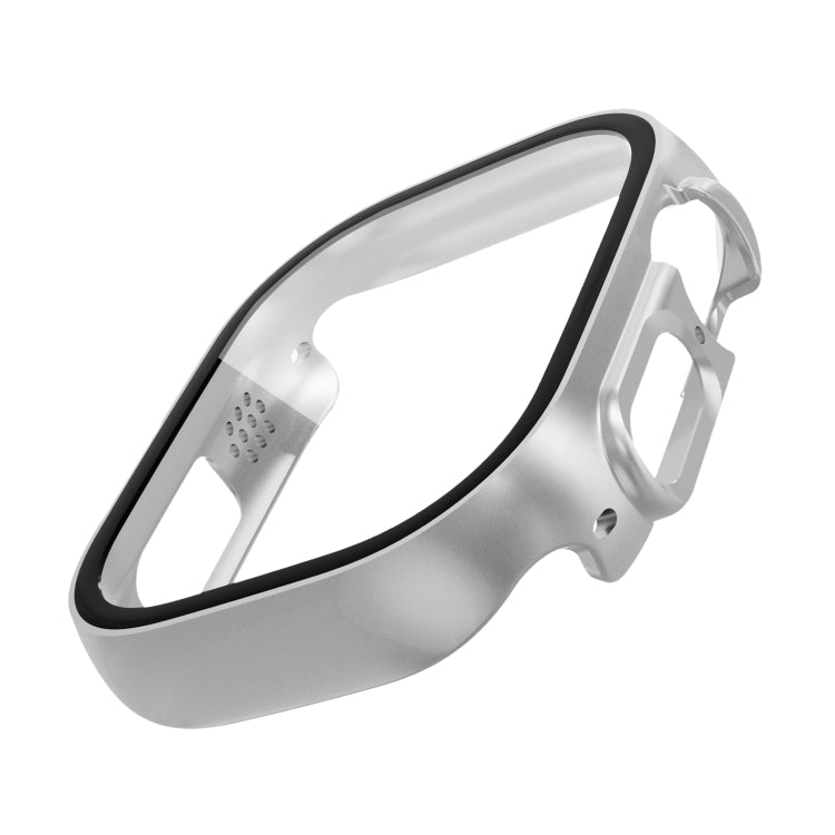Tempered Glass Film PC Watch Case For Apple Watch Ultra 49mm / Apple Watch Ultra 2 49mm(Silver) - Watch Cases by buy2fix | Online Shopping UK | buy2fix