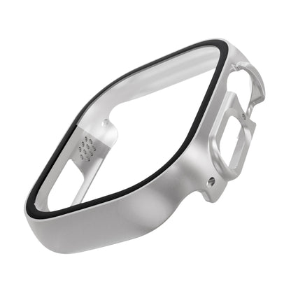 Tempered Glass Film PC Watch Case For Apple Watch Ultra 49mm / Apple Watch Ultra 2 49mm(Silver) - Watch Cases by buy2fix | Online Shopping UK | buy2fix