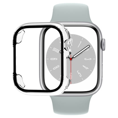 Tempered Glass Film PC Watch Case For Apple Watch Series 9 / 8 / 7 45mm(Transparent) - Watch Cases by buy2fix | Online Shopping UK | buy2fix