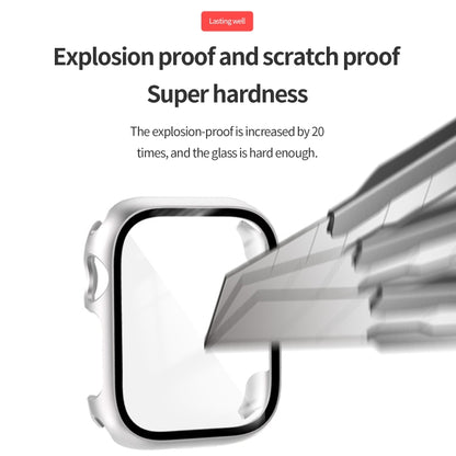 Tempered Glass Film PC Watch Case For Apple Watch Series 9 / 8 / 7 45mm(Transparent) - Watch Cases by buy2fix | Online Shopping UK | buy2fix