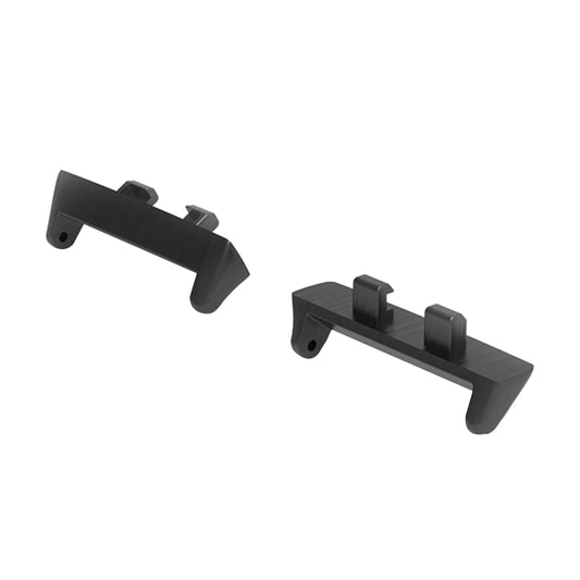 For OPPO Watch3 Pro 46mm 1 Pair 22mm Metal Watch Band Connector(Black) - For OPPO by buy2fix | Online Shopping UK | buy2fix