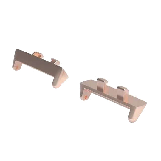 Pour OPPO Watch3 Pro 46 mm 1 paire de connecteurs de bracelet de montre en métal 22 mm (or rose)
