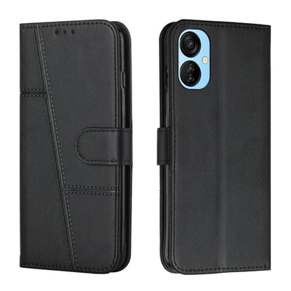 For Tecno Camon 19 Neo Stitching Calf Texture Buckle Leather Phone Case(Black) by buy2fix